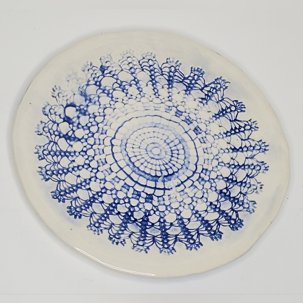 Vintage Mikasa Daniela Blue Salad Plate - 9",  New